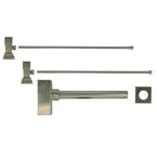 3/8 in. x 20 in. Brass Lavatory Supply Lines with Square Handle Shutoff Valves and Decorative Trap in Brushed Nickel