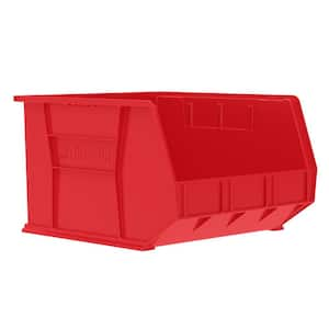 30270 Series, 16 1/2 in. W x 18 in. D x 11 in. H, Red Plastic Stackable Storage Bins Hanging Organizer, 3-Pack