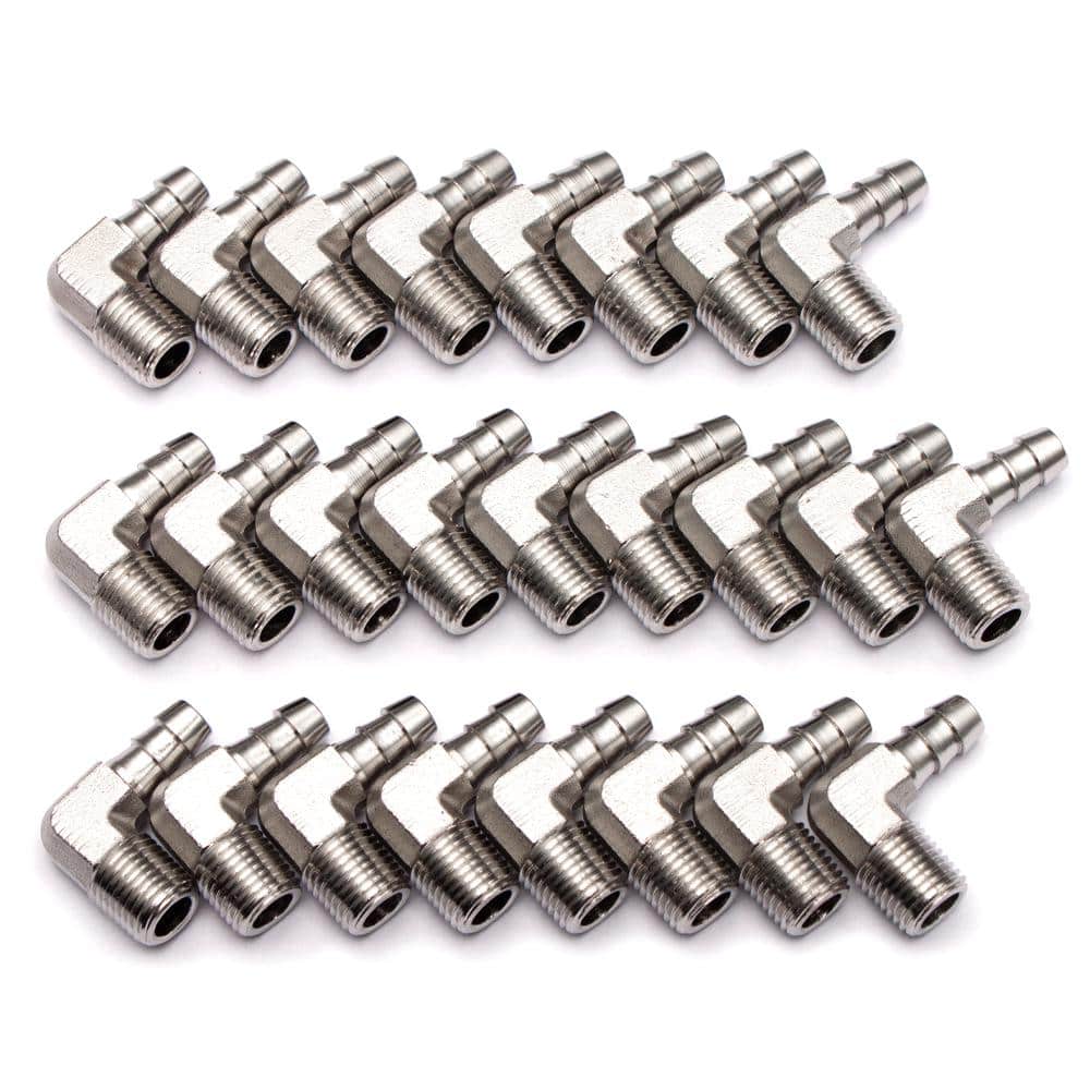 LTWFITTING 5/16 in. ID Hose x 1/4 in. Male NPT Air Gas 90