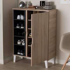 Adelina Light Brown Wood Storage Cabinet