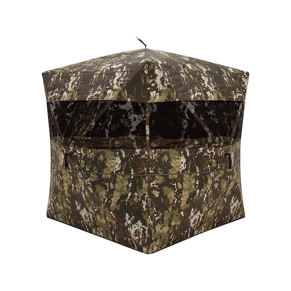 Barronett Blinds Ace 250 Portable Hunting Blind, Pop-Up Hub Blind, Panoramic Shooting Windows, Crater Harvest, 67 in. x 75 in. x 75 in.