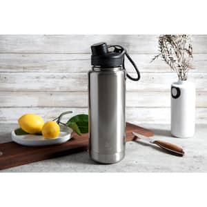 Ranger Pro 40 oz. Stainless and Navy Stainless Steel Vacuum Bottle (2-Pack)