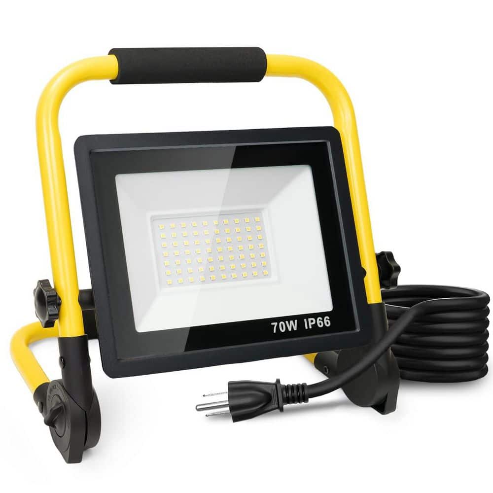 Rectangular 110 Voltage 10000 Lumens LED Cord Work Light with 5 ft. Cord, IP66 Waterproof Flood Light for Outdoor price history on PriceWatchPro