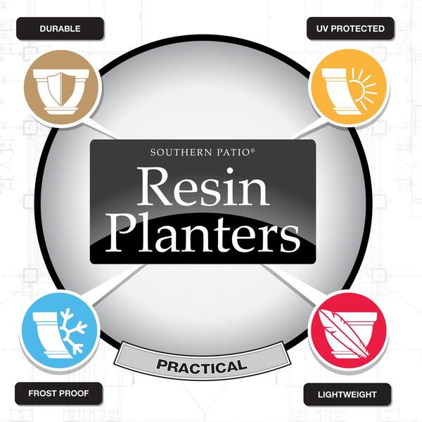 Dynamic Design - Newbury Large 20 in. x 17 in. Lotus Green Planter