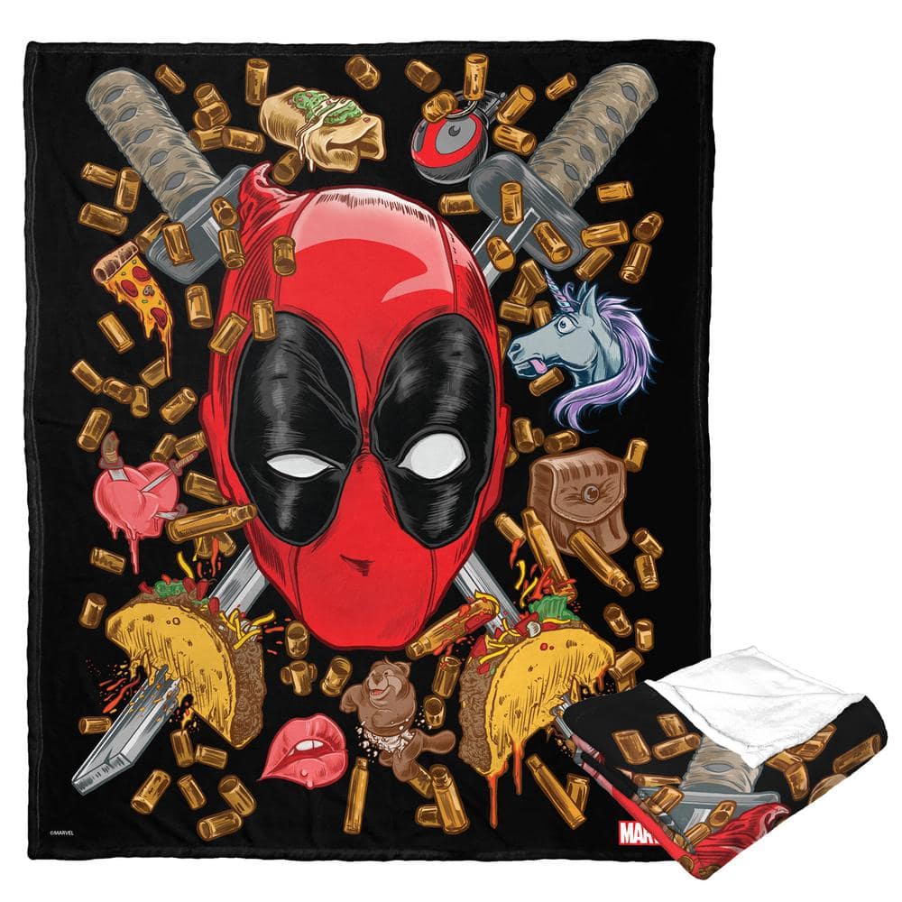 THE NORTHWEST GROUP Everything Deadpool Silk Touch Multi-Colored Throw ...