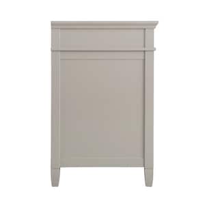 Ashburn 49 in. W x 22 in. D Bath Vanity in Grey with Carrara White Marble Top DL