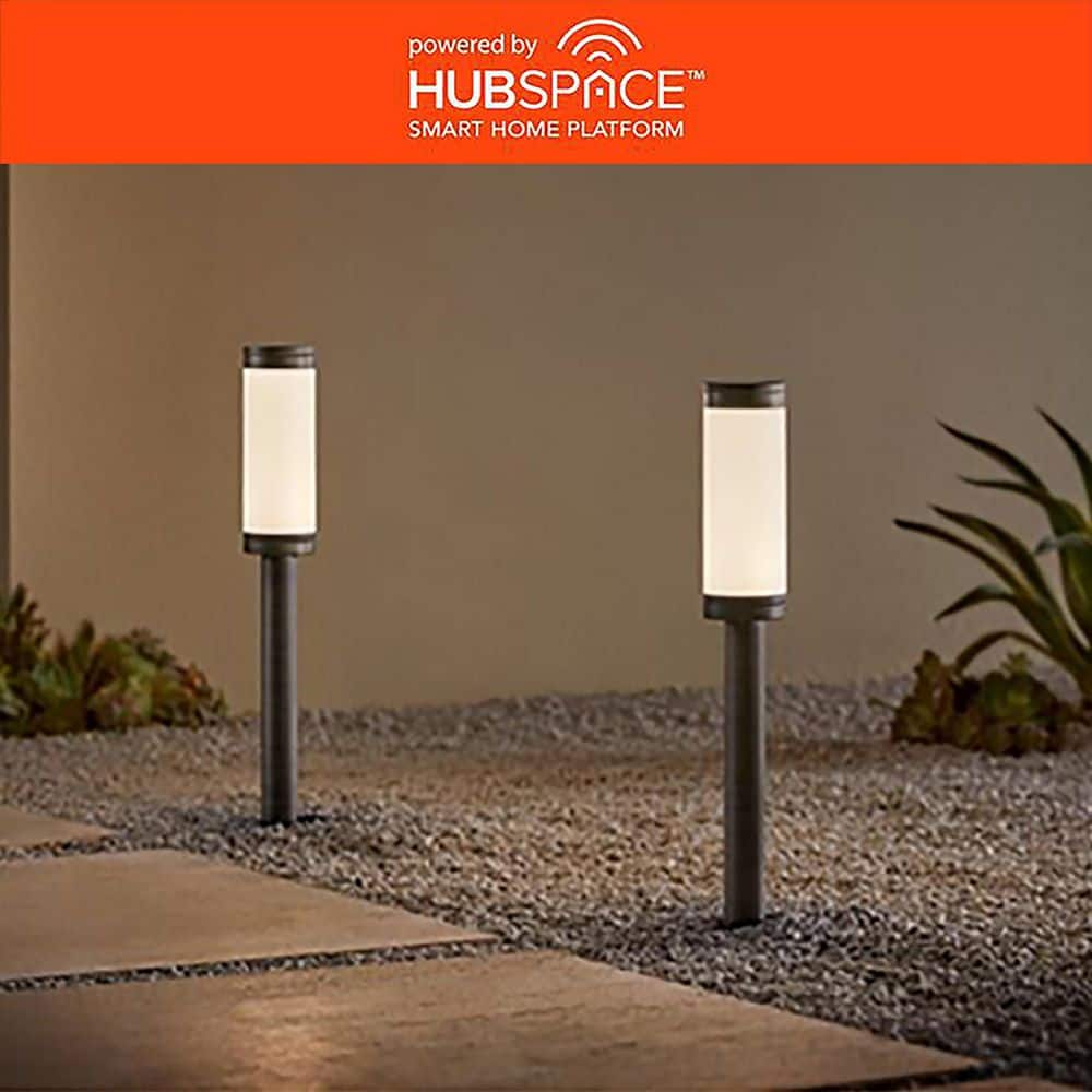 Hampton Bay Low Voltage Bronze 200 Lumens RGBw Plug-in Integrated