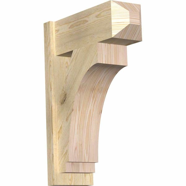 Ekena Millwork 8 in. x 28 in. x 20 in. Imperial Craftsman Rough Sawn Douglas Fir Outlooker