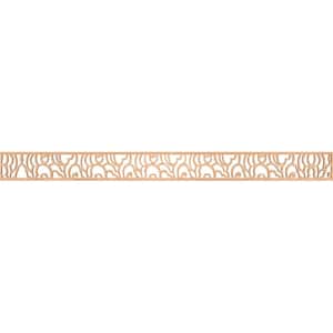 Springfield Fretwork 0.25 in. D x 46.375 in. W x 4 in. L Hickory Wood Panel Moulding
