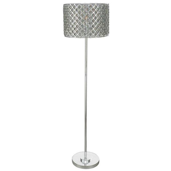 Filament Design Xavier 56 in. Silver Floor Lamp