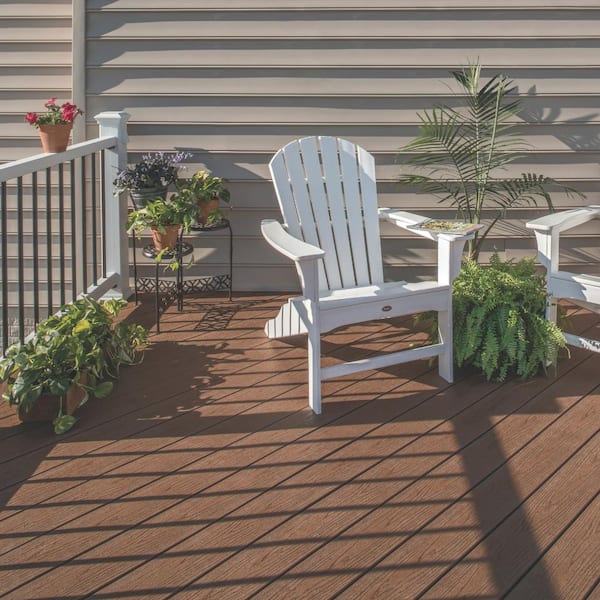Trex Transcend 1 in. x 12 in. x 12 ft. Island Mist Composite Deck