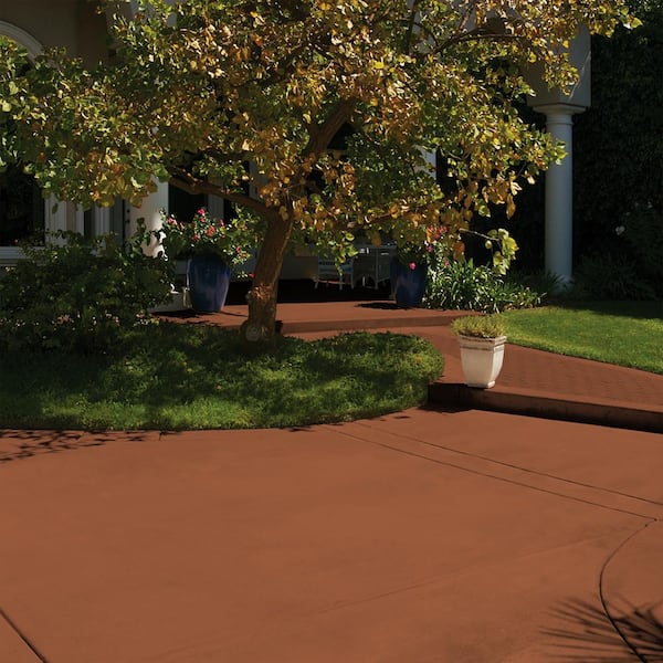 1 gal. #DCS-803 Cajun Rose Semi-Transparent Flat Interior/Exterior Decorative Concrete Stain