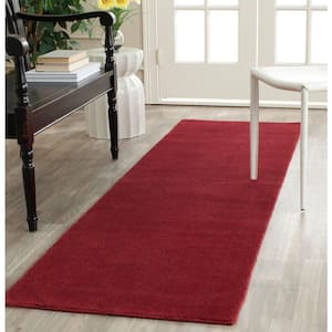 Himalaya Red 2 ft. x 8 ft. Solid Runner Rug