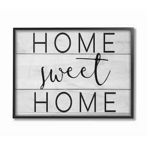 11 in. x 14 in. "Home Sweet Home Planks" by Daphne Polselli Wood Framed Wall Art