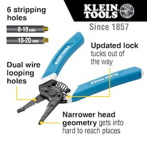 Klein-Kurve 8-20 AWG Wire Stripper/Cutter and Dual Range Non-Contact Voltage Tester Tool Set