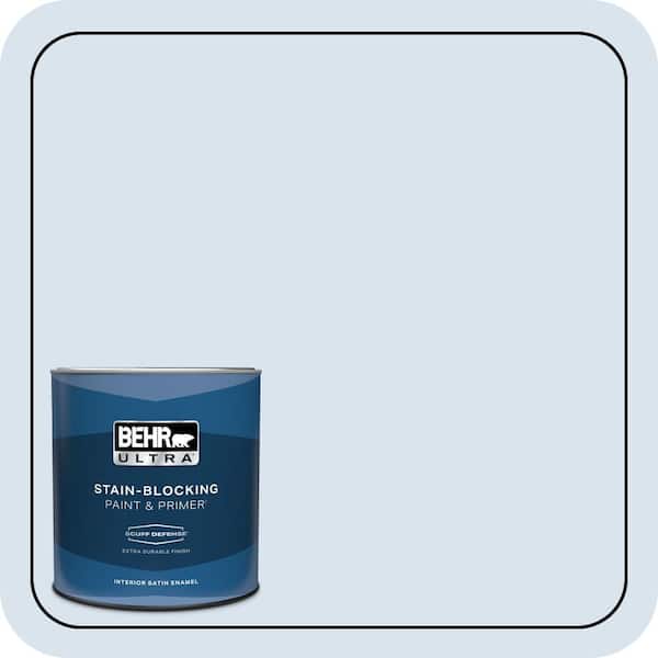 BEHR ULTRA 1 qt. #590A-1 Icelandic Extra Durable Satin Enamel Interior Paint & Primer