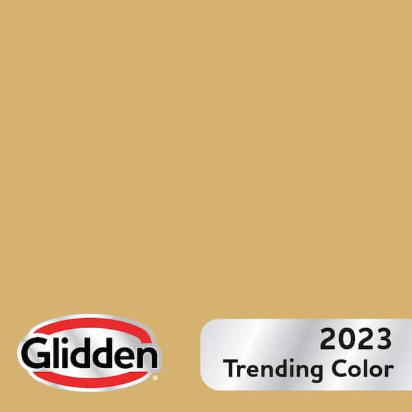 Glidden Premium 1 gal. PPG1108-5 Spicy Mustard Satin Interior Latex Paint