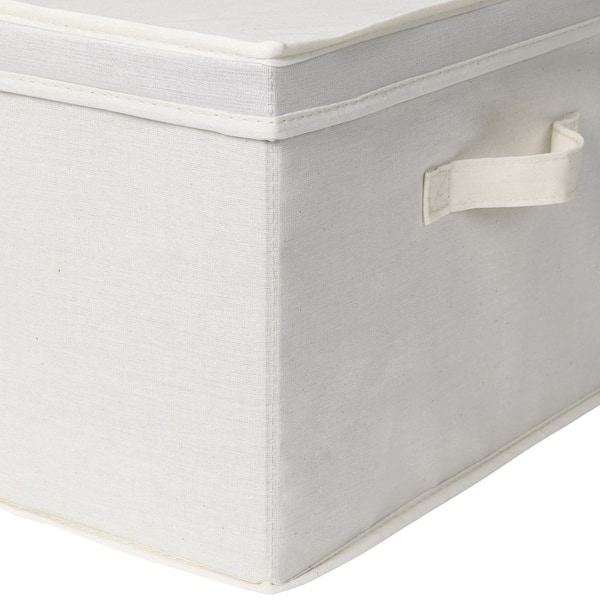 https://images.thdstatic.com/productImages/d2037f23-3170-4a00-acb8-2a11c4f23ad5/svn/white-canvas-natural-household-essentials-cube-storage-bins-115-77_600.jpg