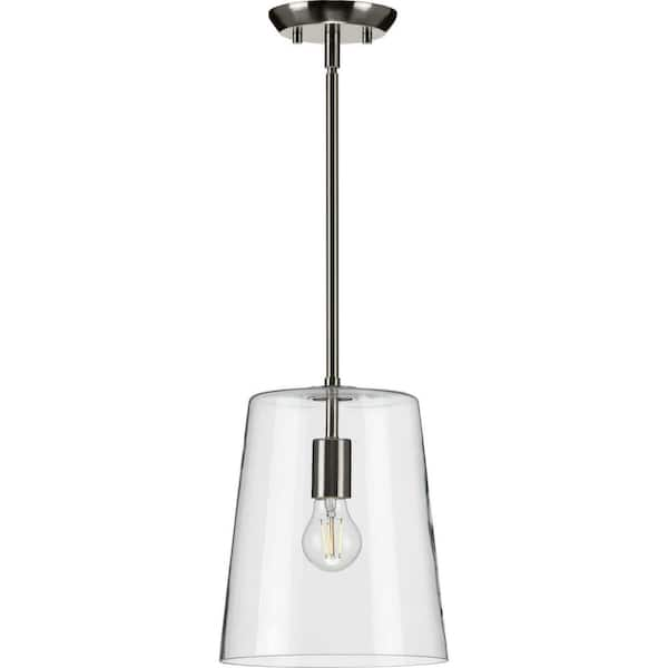 Progress Lighting Clarion 1-Light Brushed Nickel Small Pendant