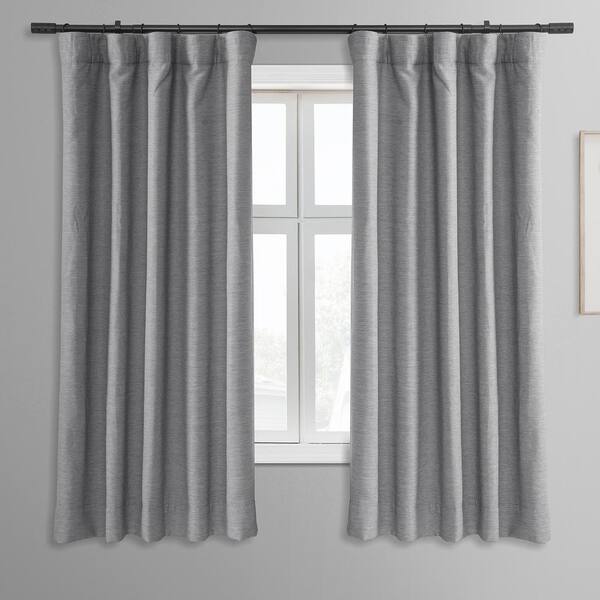 Exclusive Fabrics & Furnishings Vista Grey Rod Pocket Room Darkening