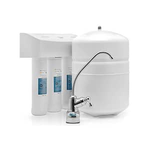 3-Stage Under Sink Reverse Osmosis Drinking Water Filter System - NSF Certified