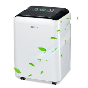 70 pt. 4500 sq.ft. Portable Dehumidifier with Bucket in White, with Drainage Hose for Basement, Quiet Dehumidifier