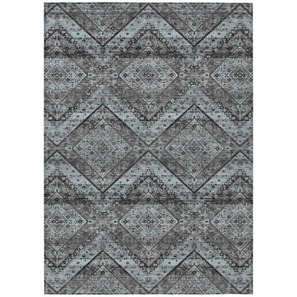 Chantille Machine Washable Indoor/Outdoor Abstract ACN2699 Gray 10 ft. x 14 ft. Area Rug
