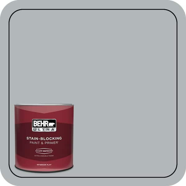 BEHR ULTRA 1 qt. #N450-3 Meteor Shower Extra Durable Flat Interior Paint & Primer