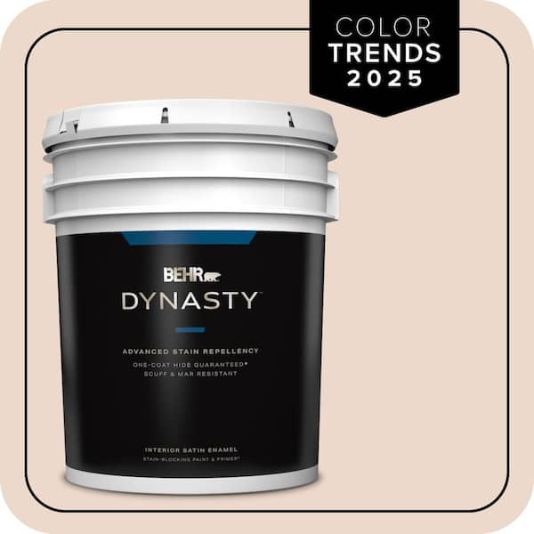 BEHR DYNASTY 5 gal. #S210-1 Nutmeg Frost Satin Enamel Interior Stain-Blocking Paint & Primer