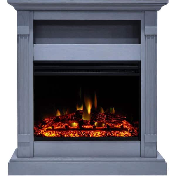Cambridge Sienna 34 in. Electric Fireplace in Slate Blue