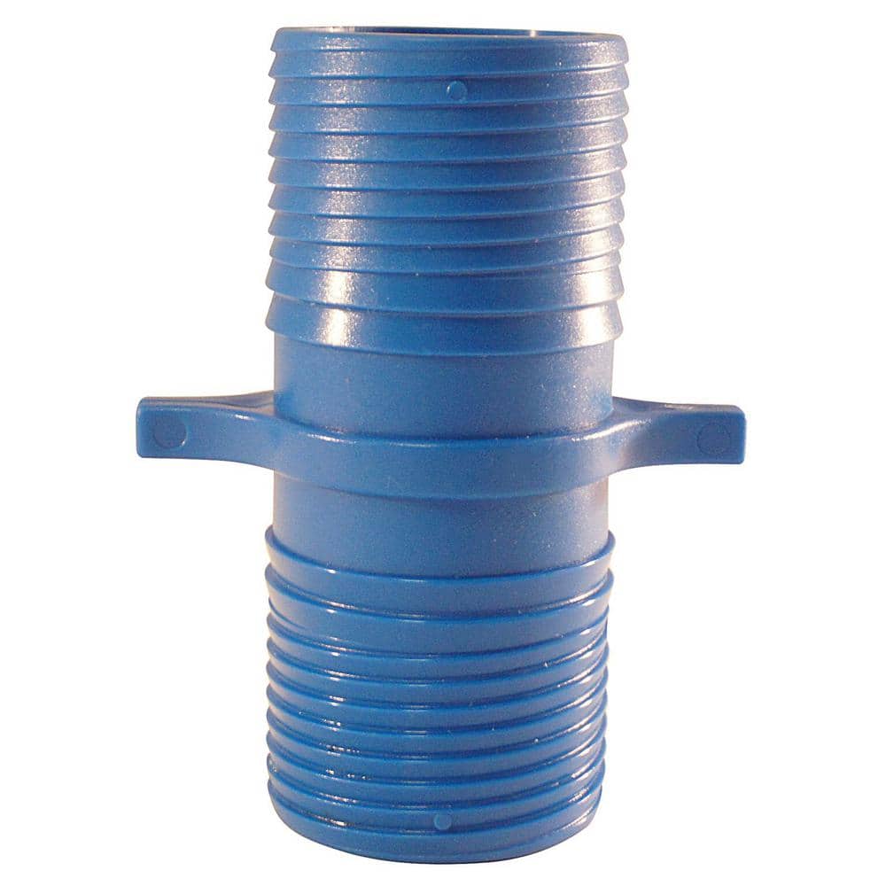 Apollo 1-1/2 in. Blue Polypropylene Twist-In Coupling