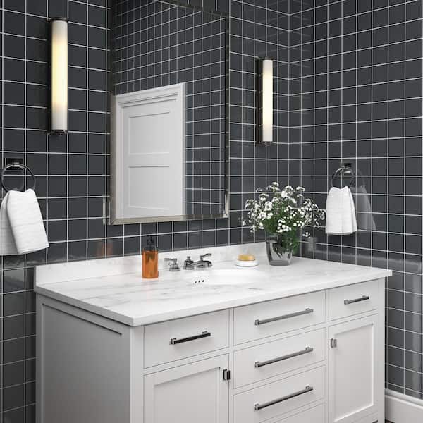 Daltile Restore Charcoal Gray 4-1/4 in. x 4-1/4 in. Glazed Ceramic Wall  Tile (12.5 sq. ft./Case) 0180441P2 - The Home Depot