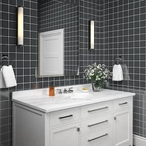 Restore Charcoal Gray 4-1/4 in. x 4-1/4 in. Glazed Ceramic Wall Tile (12.5 sq. ft./Case)