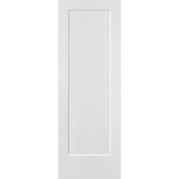 Masonite 28 in. x 80 in. 1 Panel Lincoln Park Primed Solid Core Composite Interior Door Slab