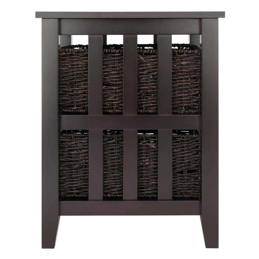 Morris Side Table with 2 Foldable Baskets - thumbnail 2