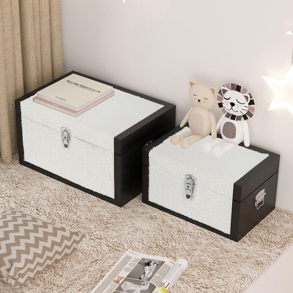 ANBAZAR 25 In, Retro Espresso Apothecary Chest with 8-Drawers and Flower Carving
