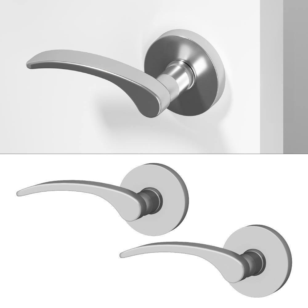 Brook Metal Chrome Dummy Door Handle with Round Rosette 2-Pack price history on PriceWatchPro