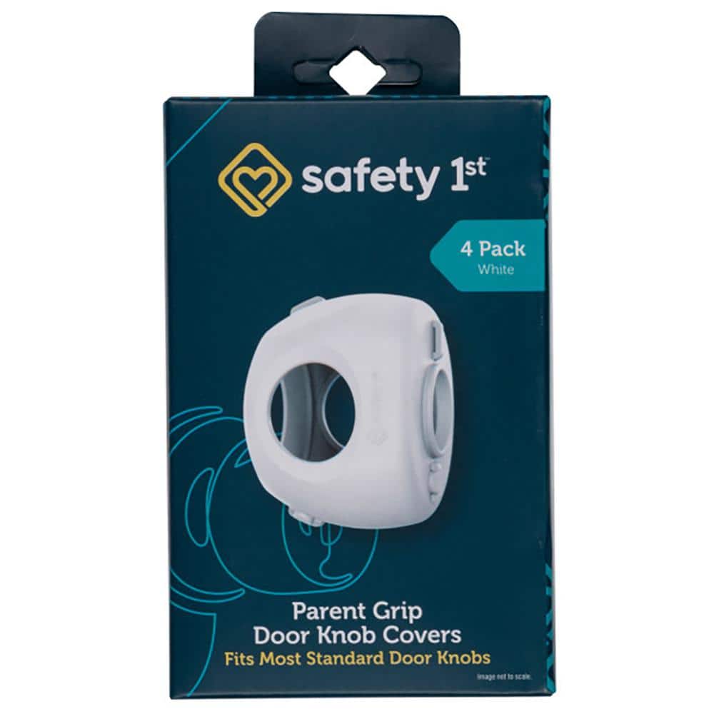 Safety 1st Charcoal Plastic Door Knob Covers 4 pk Safety 1st Charcoal Plastic Door Knob Covers 4 pk