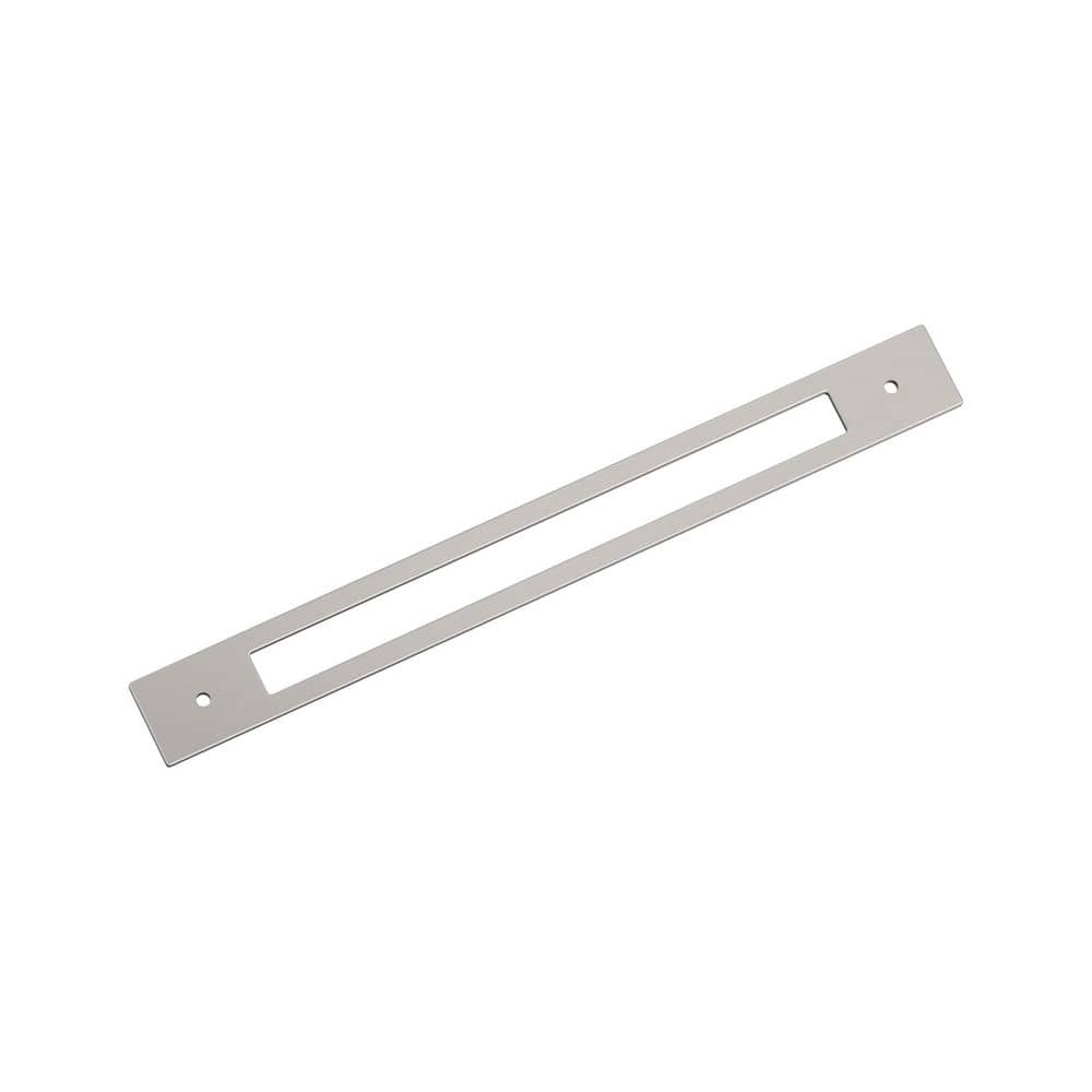 Medora 12 in. (305mm) Center-to-Center Rectangle Satin Nickel Pull Cabinet Backplate price history on PriceWatchPro