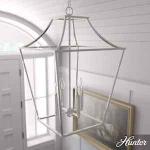 Laurel Ridge 4-Light Brushed Nickel Lantern Pendant Light