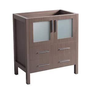 Torino 30 in. Modern Bathroom Vanity Cabinet Only in Gray Oak