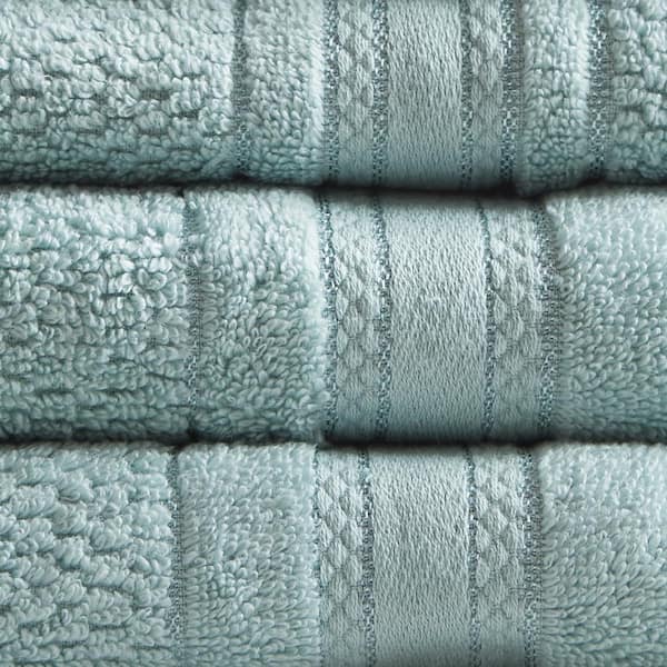 Remy 6-Piece Seafoam Super Soft Quick Dry Cotton Bath Towel Set