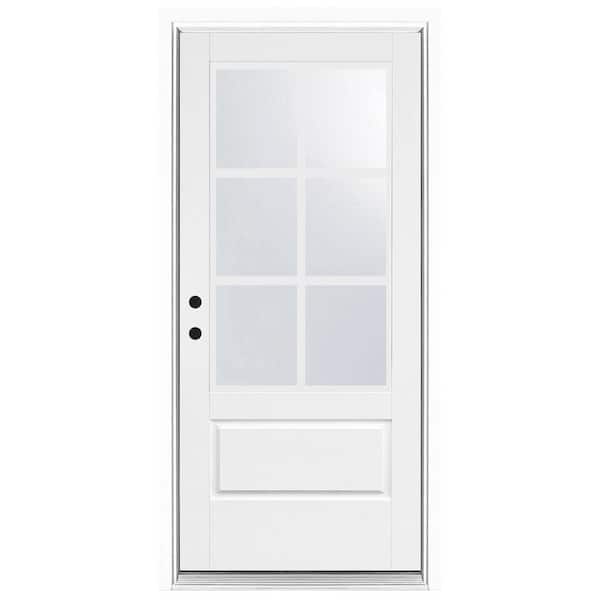 MMI DOOR 36 in. x 80 in. Viola Right-Hand Inswing 1-Lite