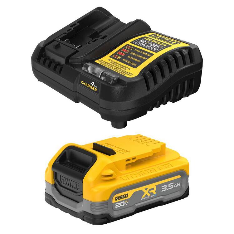 DEWALT 20V Max XR Powerstack Lithium-Ion Battery Starter Kit with 3.5 Ah Battery and Charger