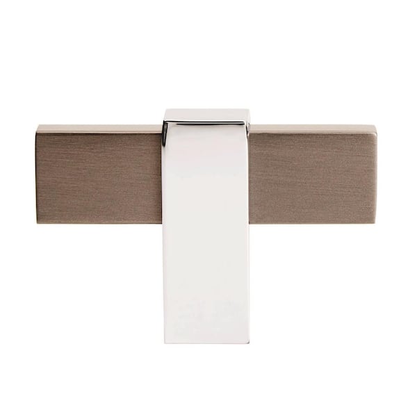 Amerock Mulino 2-3/8 in. (60mm) Modern Black Brushed Nickel