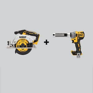 20V MAX Cordless Brushless 6-1/2 in. Circular Saw and 20V MAX XR Cordless Brushless Cable Stripper (Tools-Only)