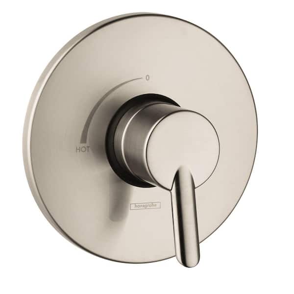 Hansgrohe Focus S 1-Handle Pressure Balance Valve Trim Kit in Brushed Nickel (Valve Not Included)