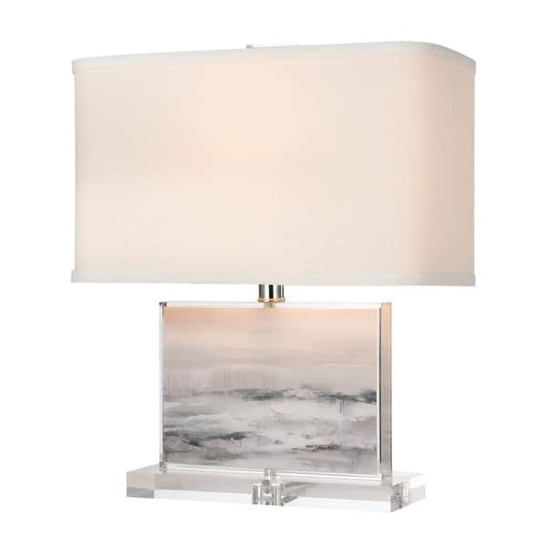 Titan Lighting Mc Adenville 18 in. Gray Table Lamp