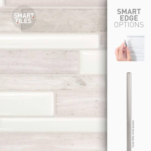 Milano Fabrini 11.55 in. W x 9.63 in. H Taupe Peel and Stick Decorative Mosaic Wall Tile Backsplash (4-Pack) Milano Fabrini 11.55 in. W x 9.63 in. H Taupe Peel and Stick Decorative Mosaic Wall Tile Backsplash (4-Pack)