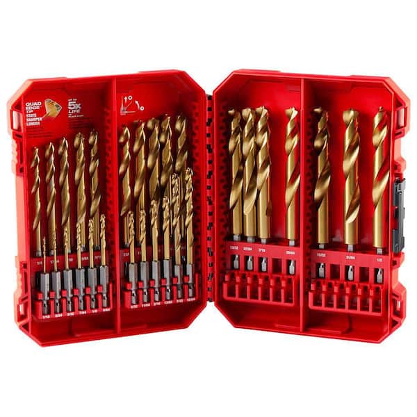 ムスイウィズ HN-088 Milwaukee SHOCKWAVE Impact Duty Titanium Drill Bit Set (29-Piece